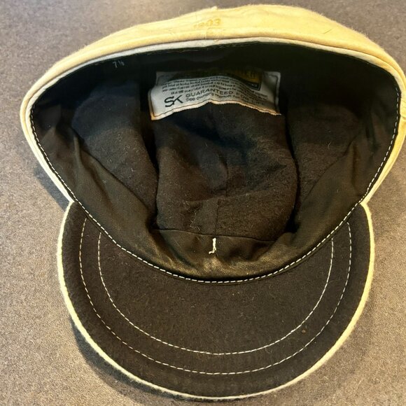 ~~Stormy Kromer Hat Cap Size 7 1/ 8 Off White Kromer Winter Made in USA - Picture 5 of 7